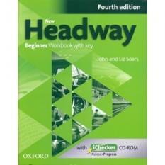 New Headway 4th Edition Beginner Workbook with Key with iChecker CD-ROM Oxford University Press