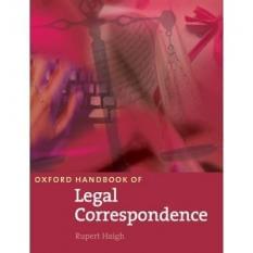 Oxford Handbook of Legal Correspondence Oxford University Press