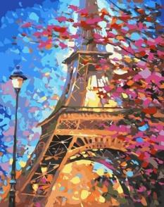 Картина за номерами - Париж Ейфелева вежа Ідейка (КНО2129)