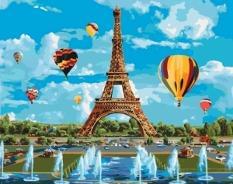 Картина за номерами - Париж Ейфелева вежа Ідейка (КНО2179)