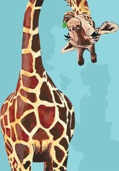 Картина за номерами - Веселий жираф Ідейка (КНО4061)