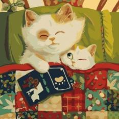 Картина за номерами - Кіт і кошеня Ідейка (КНО4160)