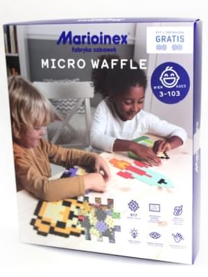 Конструктор MICRO WAFFLE з картками (517 деталей) - Marioinex
