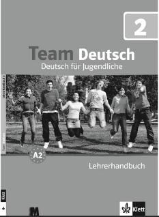 Клет Курс німецької мови для молоді Книга вчителя Team Deutsch 2 Lehrerhandbuch - Методика