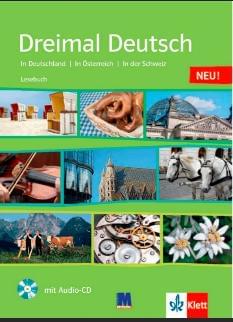 Клет Німецька мова Підручник з країнознавства Dreimal Deutsch Lesebuch A2/B1 - Методика