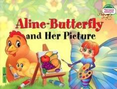Aline-Butterfly and her picture. Бабочка Алина и её картина